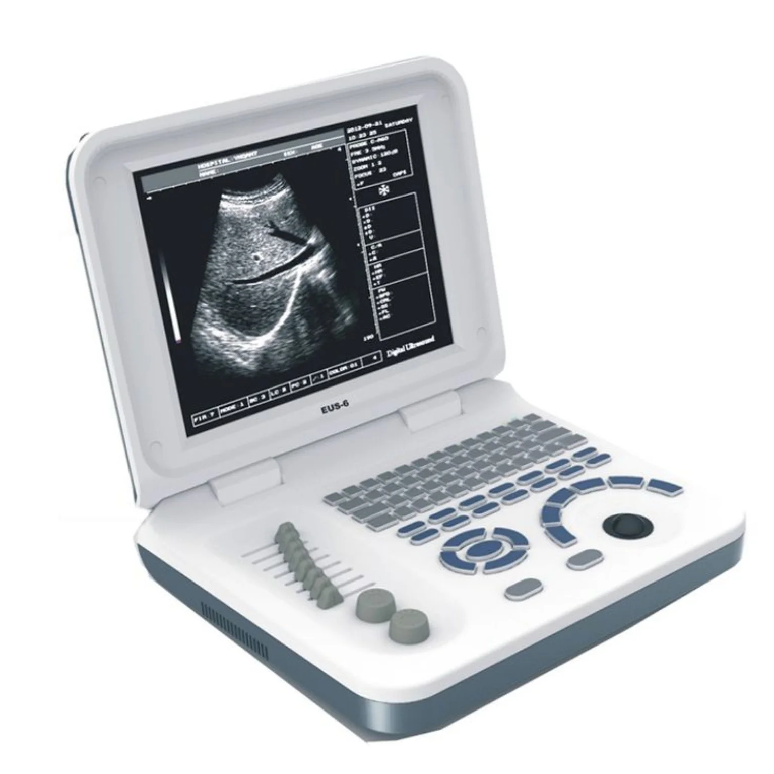 Escáner diagnóstico de ultrasonido LCD portátil veterinario EcoMed EUS-6 Vet